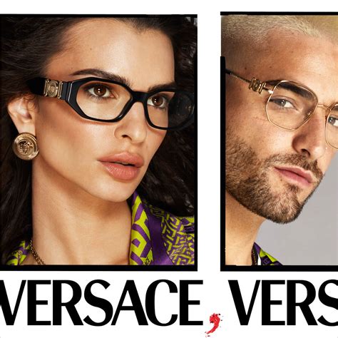 versace black glasses lenscrafters|clear lens Versace glasses.